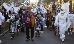 Xavier Quijas Yxayotl, Dios de Los Muertos, Day of the Dead, Hollywood Forever Cemetery