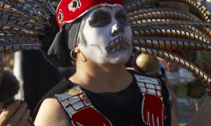 Xavier Quijas Yxayotl, Dios de Los Muertos, Day of the Dead, Hollywood Forever Cemetery