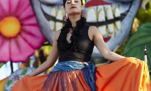 Las Cafeteras performs at Dios de Los Muertos, Day of the Dead, Hollywood Forever