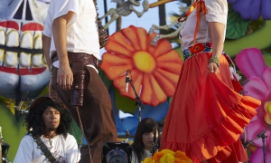 Las Cafeteras performs at Dios de Los Muertos, Day of the Dead, Hollywood Forever