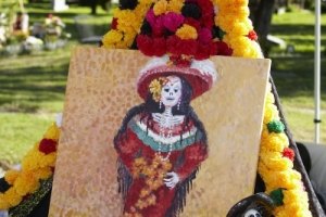 Altar at Day of the Dead (Dia de los Muertos) at Hollywood Forever Cemetery