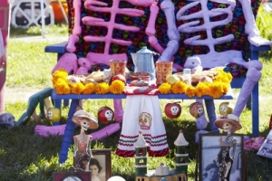 Altar at Day of the Dead (Dia de los Muertos) at Hollywood Forever Cemetery