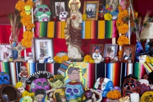 Altar at Day of the Dead (Dia de los Muertos) at Hollywood Forever Cemetery